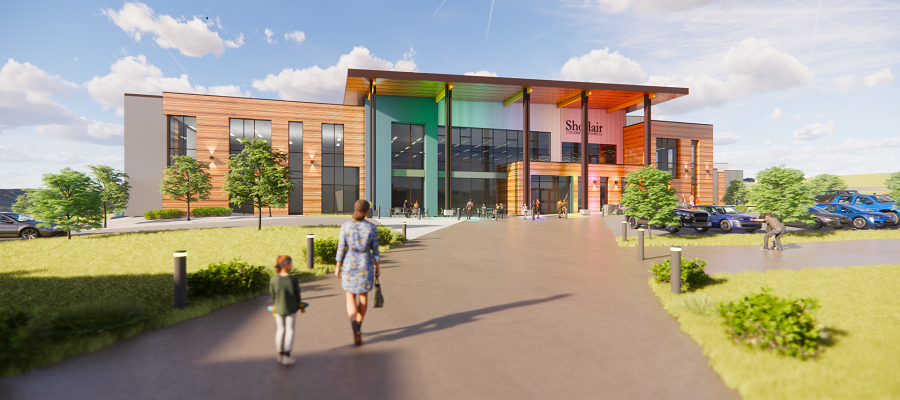 Shodair Children's Psychiatric Hospital Concept Drawing