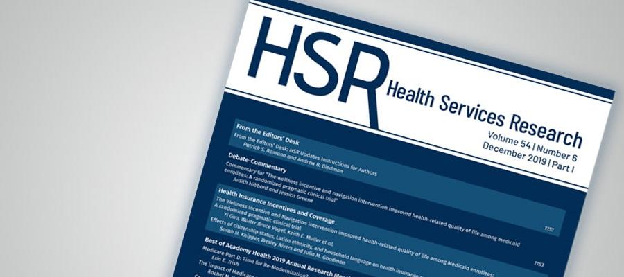 Health Services Research HSR Journal cover.