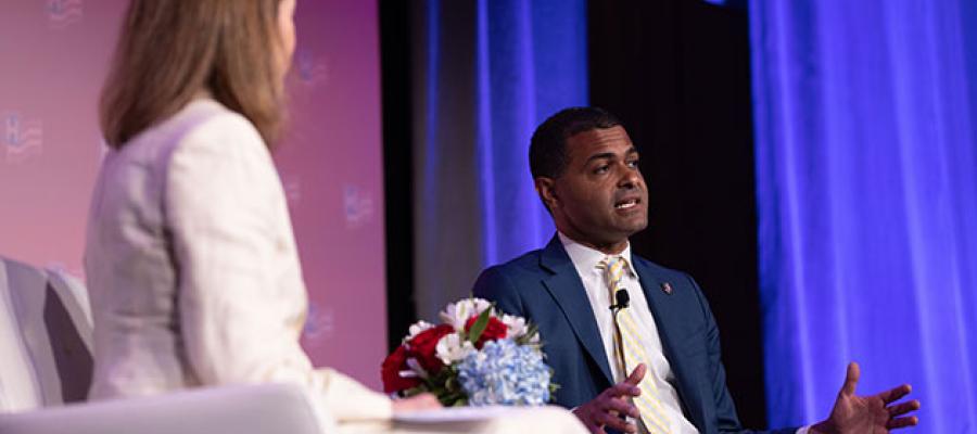 AHA Chair-elect Joanne Conroy, Shereef Elnahal