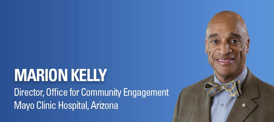 Marion Kelly headshot. Director, Office for Community Engagement, Mayo Clinic Hospital, Arizona.