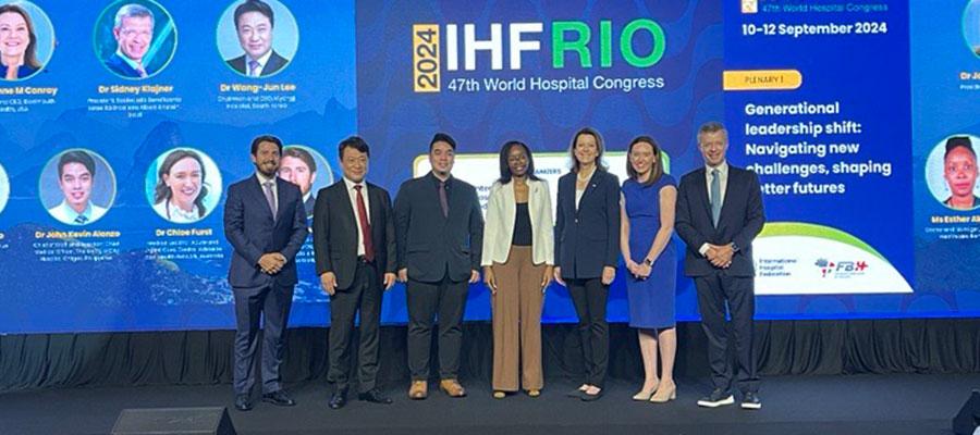 AHA leadership discusses health care innovation, governance and more during World Hospital Congress in Brazil