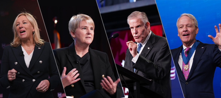 Collage photo of Tina Freese Decker, Stacy Hughes, Rick Pollack and Marc Boom.