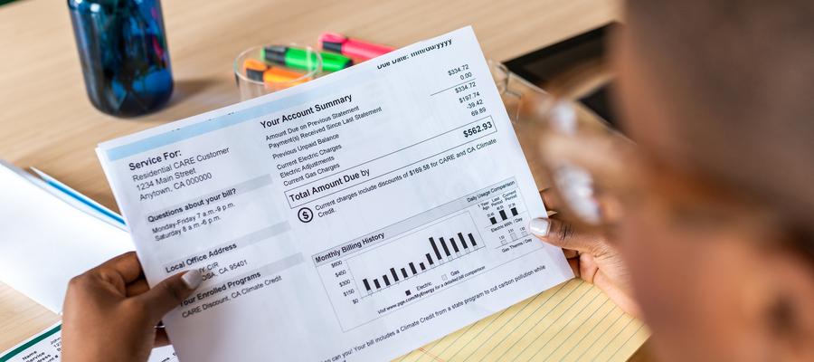 reading a billing statement