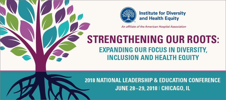 Institute for Diversity and Health Equity National Leadership & Education Conference banner