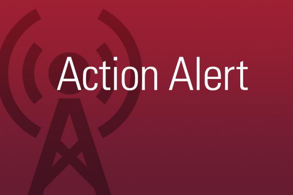 Action Alert banner