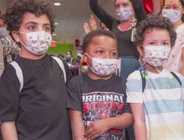 Texas Children's Hospital heart transplant patients Ahmed, Nasir and Preston