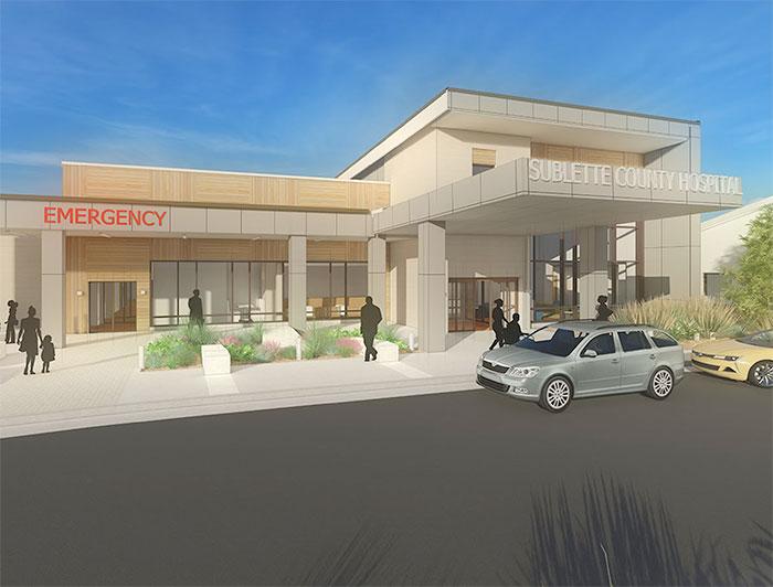 Sublette County Health building exterior rendering