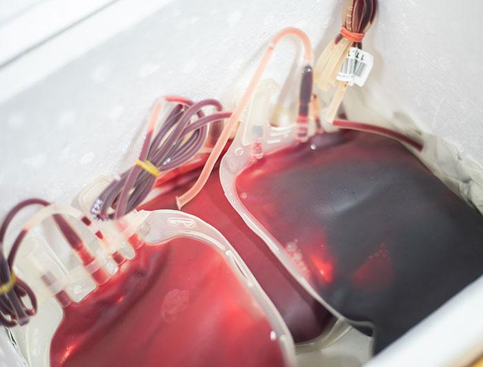 Blood transfusion bags