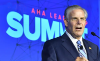 AHA Leadership Summit: Don’t Miss These Sessions on Innovation, Disruption and Workforce. AHA president and CEO Rick Pollack speaks from the stage at the 2022 AHA Leadership Summit.