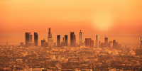L.A. County Launches Near Real-Time Heat-Related ER Visit Tracking. Los Angeles during a heat wave.